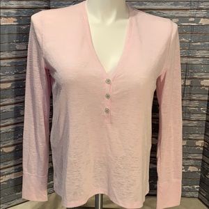 Victoria’s Secret light pink long sleeve Henley.